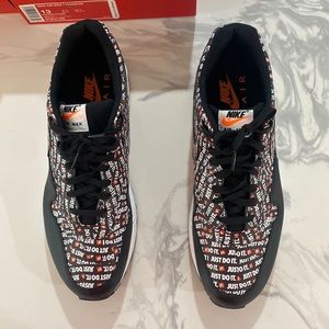 Nike Air Max 1 Premium Black White & Orange